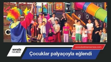 &Ccedil;ocuklar palya&ccedil;oyla eğlendi