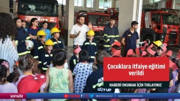 &Ccedil;ocuklara itfaiye eğitimi verildi
