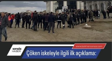 &Ccedil;&ouml;ken iskeleyle ilgili ilk a&ccedil;ıklama