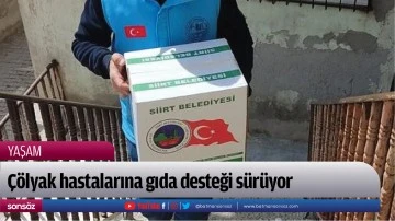 &Ccedil;&ouml;lyak hastalarına gıda desteği s&uuml;r&uuml;yor