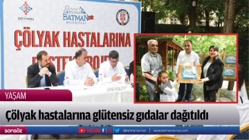 &Ccedil;&ouml;lyak hastalarına gl&uuml;tensiz gıdalar dağıtıldı