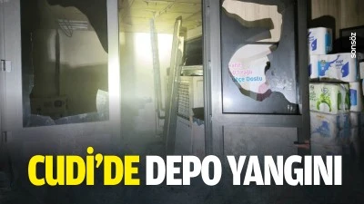 Cudi&rsquo;de depo yangını
