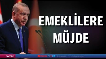 Cumhurbaşkanı Erdoğan emeklilere m&uuml;jdeyi a&ccedil;ıkladı