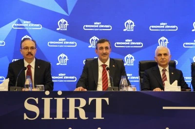 Cumhurbaşkanı Yardımcısı Yılmaz, Siirt Ekonomi Zirvesi'ne katıldı