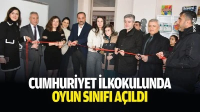 Cumhuriyet İlkokulunda oyun sınıfı a&ccedil;ıldı