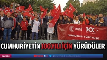 Cumhuriyetin 100.yılı i&ccedil;in y&uuml;r&uuml;d&uuml;ler