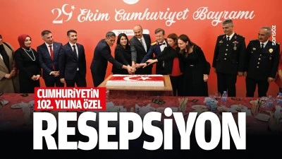 Cumhuriyetin 102. yılına &ouml;zel resepsiyon