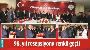 CUMHURİYETİN 98.YIL RESEPSİYONU RENKLİ GE&Ccedil;Tİ