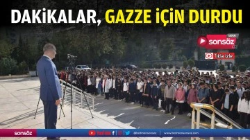 Dakikalar, Gazze i&ccedil;in durdu