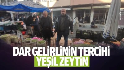 Dar gelirlinin tercihi yeşil zeytin