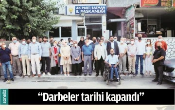 &ldquo;DARBELER TARİHİ KAPANDI&rdquo;