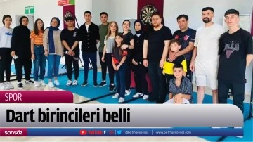 Dart birincileri belli