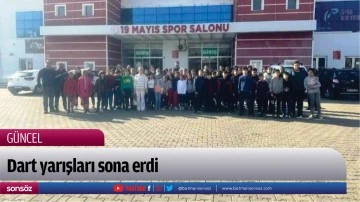 Dart yarışları sona erdi