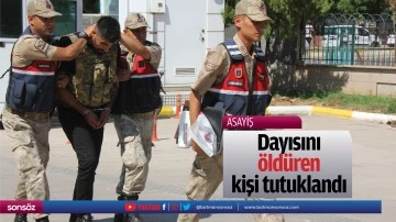 Dayısını &ouml;ld&uuml;ren kişi tutuklandı