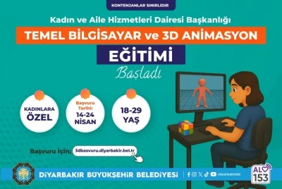 DBB&rsquo;den kadınlara temel bilgisayar ve 3D animasyon eğitimi