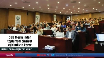 DBB Meclisinden toplumsal cinsiyet eğitimi i&ccedil;in karar