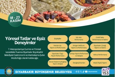 DBB Mezopotamya Gurme Fuarı&rsquo;nda Diyarbakır Mutfağını tanıtacak