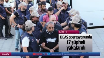 DEAŞ operasyonunda 17 şüpheli yakalandı