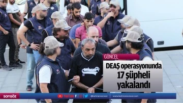 DEAŞ operasyonunda 17 ş&uuml;pheli yakalandı