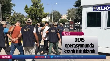 DEAŞ operasyonunda 3 zanlı tutuklandı