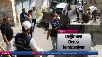 Değirmen Deresi temizleniyor