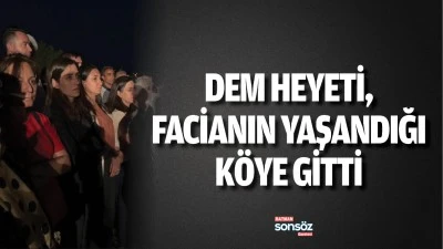 DEM heyeti, facianın yaşandığı k&ouml;ye gitti
