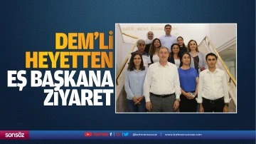 DEM&rsquo;li heyetten eş başkana ziyaret
