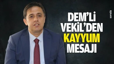 DEM&rsquo;li Vekil&rsquo;den Kayyum mesajı