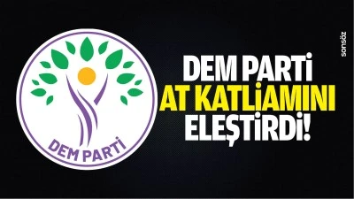DEM Parti, at katliamını eleştirdi!