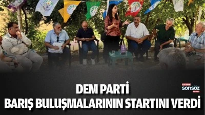 DEM Parti, barış buluşmalarının startını verdi
