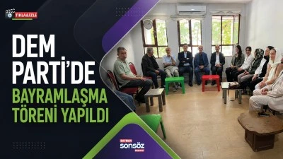 DEM Parti&rsquo;de bayramlaşma t&ouml;reni yapıldı