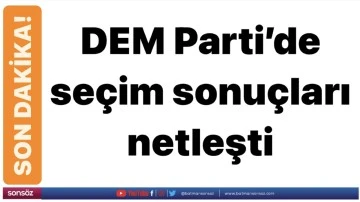 DEM Parti&rsquo;de se&ccedil;im sonu&ccedil;ları netleşti