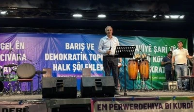 DEM Parti Eş Genel Başkanı Bakırhan, mitinge katıldı