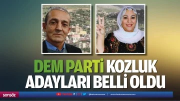 Dem Parti Kozluk adayları belli oldu