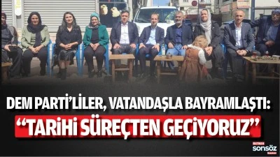 DEM Parti&rsquo;liler, vatandaşla bayramlaştı