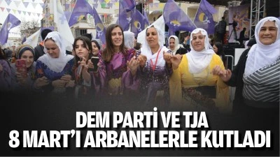 DEM Parti ve TJA, 8 Mart&rsquo;ı arbanelerle kutladı