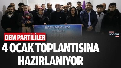 DEM Partililer, 4 Ocak toplantısına hazırlanıyor