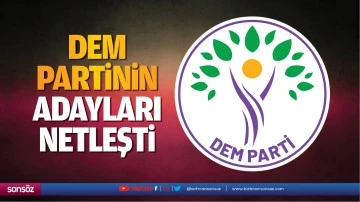 DEM partinin adayları netleşti