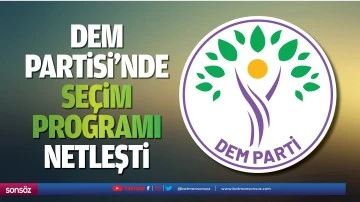 DEM Partisi&rsquo;nde se&ccedil;im programı netleşti