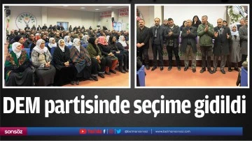 DEM partisinde se&ccedil;ime gidildi
