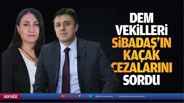 DEM vekilleri, SİBADAŞ&rsquo;ın ka&ccedil;ak cezalarını sordu