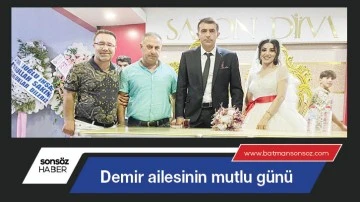 Demir ailesinin mutlu g&uuml;n&uuml;