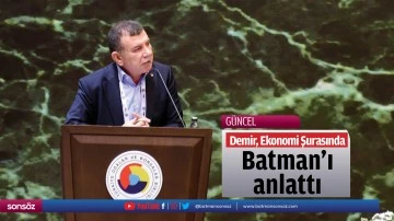 Demir, Ekonomi Şurasında Batman&rsquo;ı anlattı