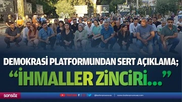 Demokrasi Platformundan sert a&ccedil;ıklama