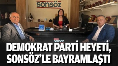 Demokrat Parti Heyeti, Sons&ouml;z&rsquo;le bayramlaştı