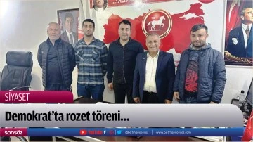 Demokrat&rsquo;ta rozet t&ouml;reni&hellip;
