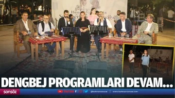 Dengbej Programları devam&hellip;