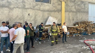 Depoda &ccedil;ıkan yangın s&ouml;nd&uuml;r&uuml;ld&uuml;
