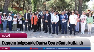 Deprem b&ouml;lgesinde D&uuml;nya &Ccedil;evre G&uuml;n&uuml; kutlandı