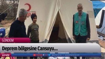 Deprem b&ouml;lgesine Cansuyu&hellip;